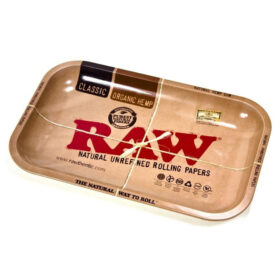 RAW METAL ROLLING TRAY SMALL GIRL/MIX/FOREST