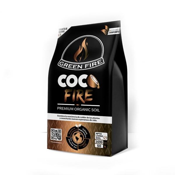 SUSTRATO COCO FIRE (DORADO) GREEN FIRE  (50 LT)