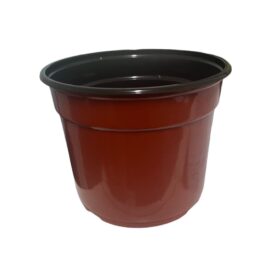 MACETA CARLUCCIO REDONDA "14" TER/NEGRO