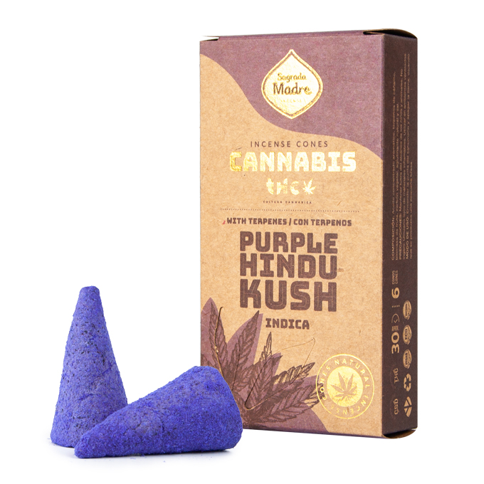 Cono Sahumerio Sagrada Madre Purple Hindu Kush