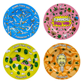 Cenicero De Metal Fumanchu Ashtray Diseños Varios