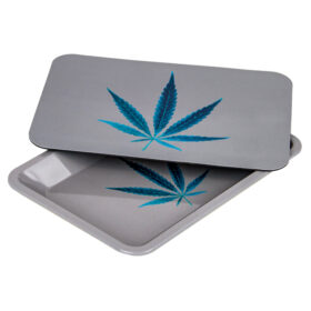 Bandeja Metal Tray Con Tapa Gris con Chala 180 X 125mm MT66