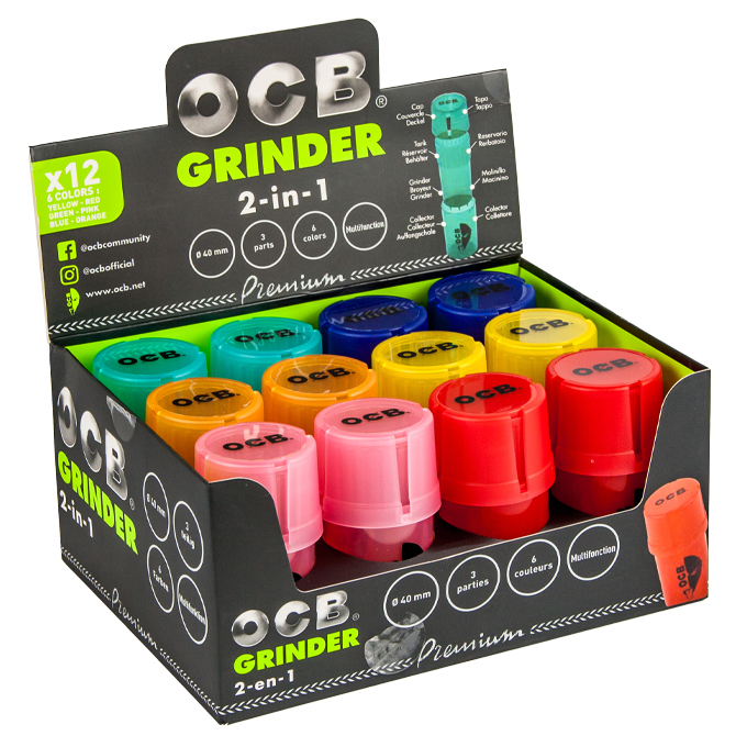 Picador Grinder Tainer OCB Plastico Colores