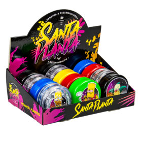 CAJA PICADOR LOS SIMPSON PLASTICO 3 PARTES COLORES X 12 Unidades