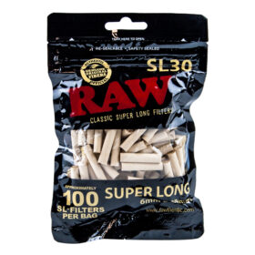 Filtros Raw Filter Super Long Slim Black X 100 Unidades