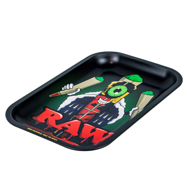 Bandeja Raw Metal Rolling Tray Monster Small - Imagen 2
