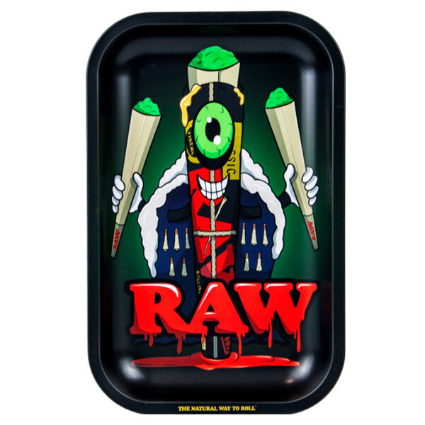 Bandeja Raw Metal Rolling Tray Monster Small