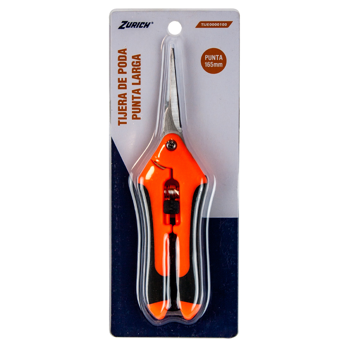 Tijera de Poda Punta Larga 165mm Zurich - Imagen 2