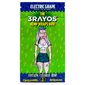 Sedas HEMP Wraps 3Rayos Electric Grape X Unidad