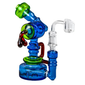 BONG 4 RECICLADOR DE 15CM + BANGER ALIEN
