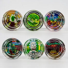 Cenicero De Vidrio Redondo Rick and Morty ASH235