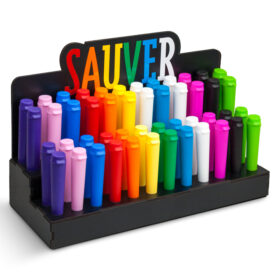 COMBO ATRIL EXHIBIDOR SAUVER X 48 UNIDADES + REPOSICION 120 UNIDADES