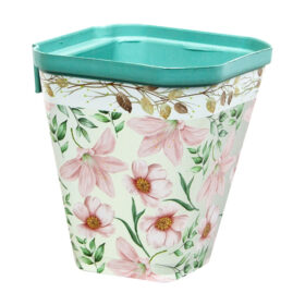 Maceta Plástica Cuadrada Estampada MEC10