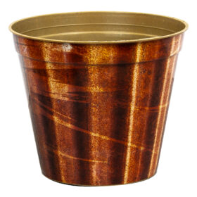 Maceta Plástica Redonda Estampada 14