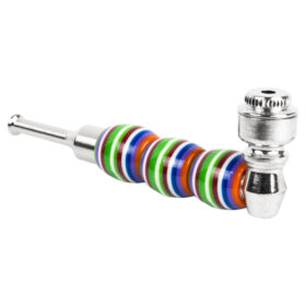 Pipa Recta de Metal Con Tapa PPM04