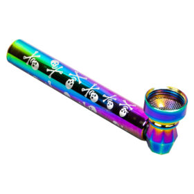 Pipa de Metal Tornasolada Hojas PV445