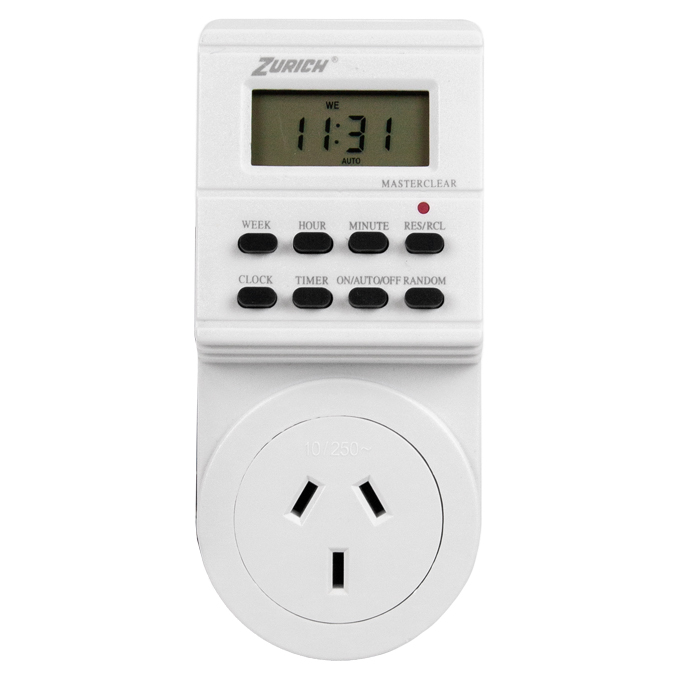 TIMER TEMPORIZADOR DIGITAL PROGRAMABLE ZURICH