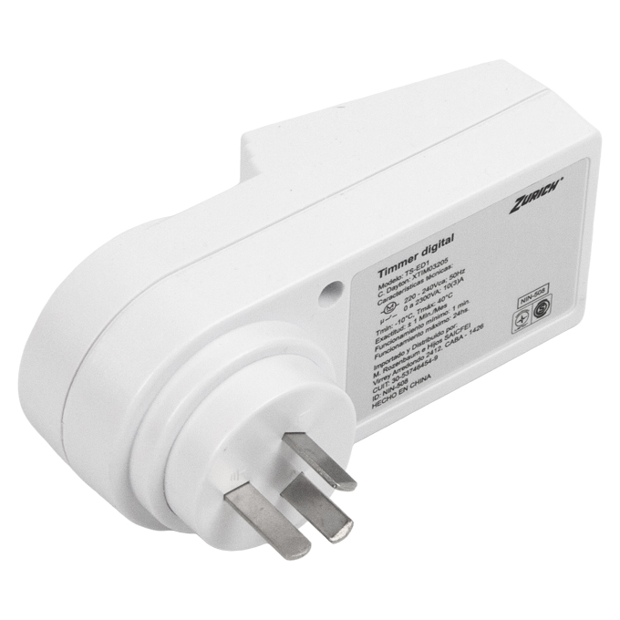 TIMER TEMPORIZADOR DIGITAL PROGRAMABLE ZURICH - Imagen 4