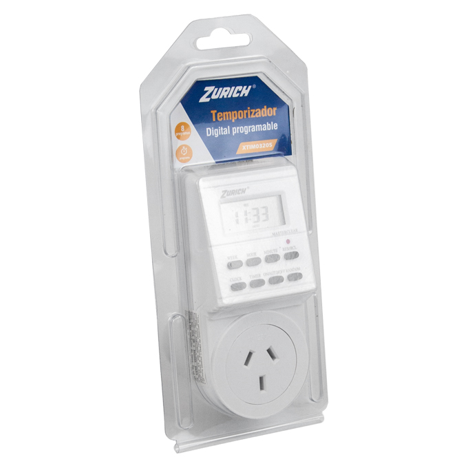 TIMER TEMPORIZADOR DIGITAL PROGRAMABLE ZURICH - Imagen 5