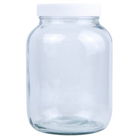 Frasco Contenedor de Vidrio Con Tapa 3000cc
