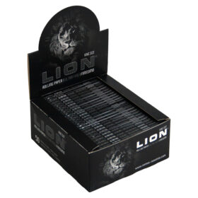 Sedas Lion Ultra fino Negro King Size X Unidad