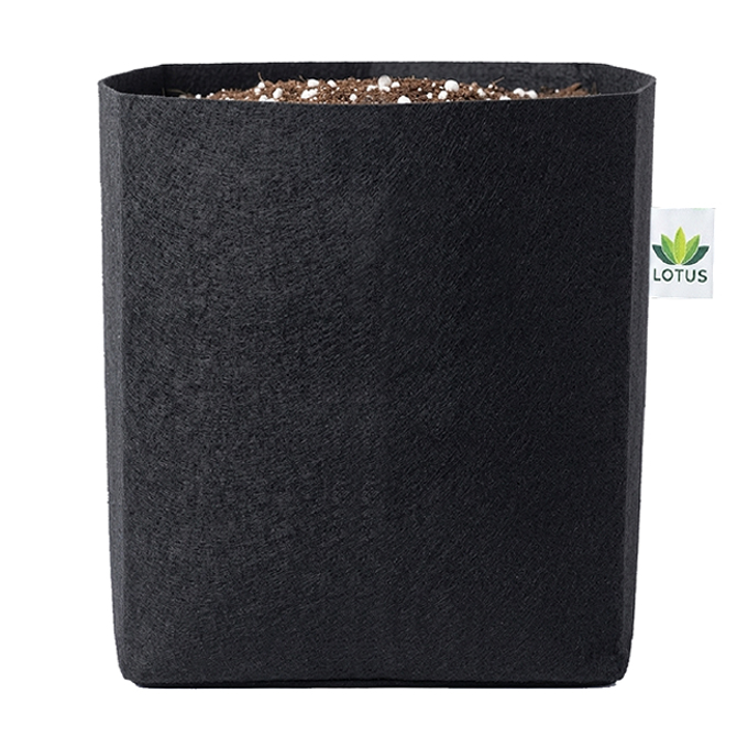 Maceta Geotextil Rectangular Lotus (25 LT)