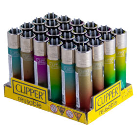 Clipper Encendedores Metallic Gradient X 24 Unidades