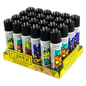 Clipper Encendedores Urban Flowers X 24 Unidades